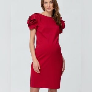 Pietro Brunelli Capri Maternity Dress Red